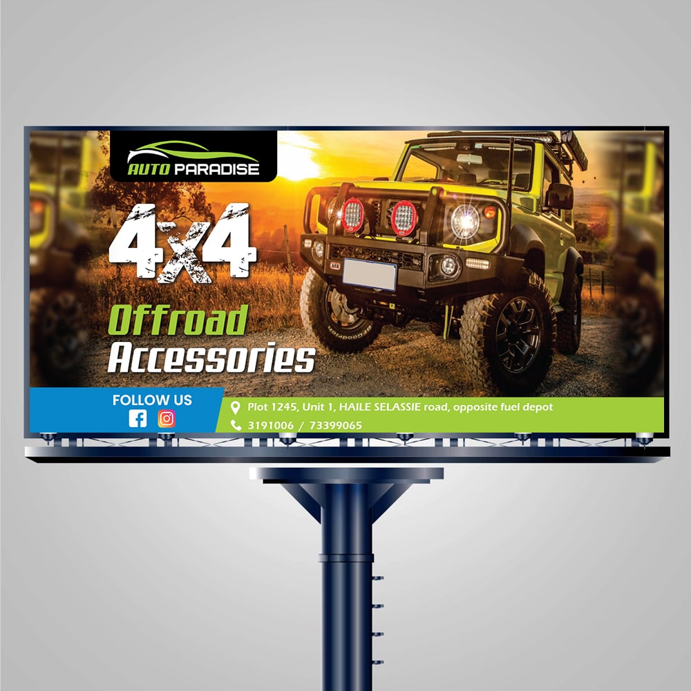 BAW-05 für KFZ Service Werbebanner inkl Gestaltung 