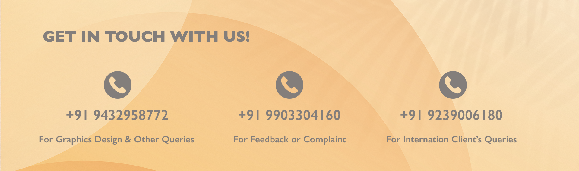 Get in touch with us details